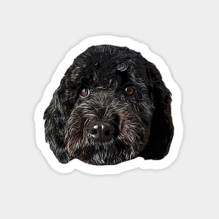 Cockapoo Cockerpoo Black Puppy Dog Sticker